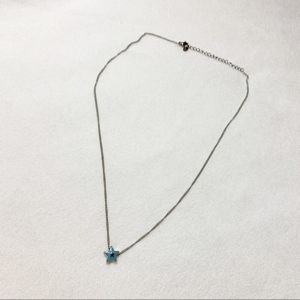 Tocara Blue Star Stainless Steel Necklace